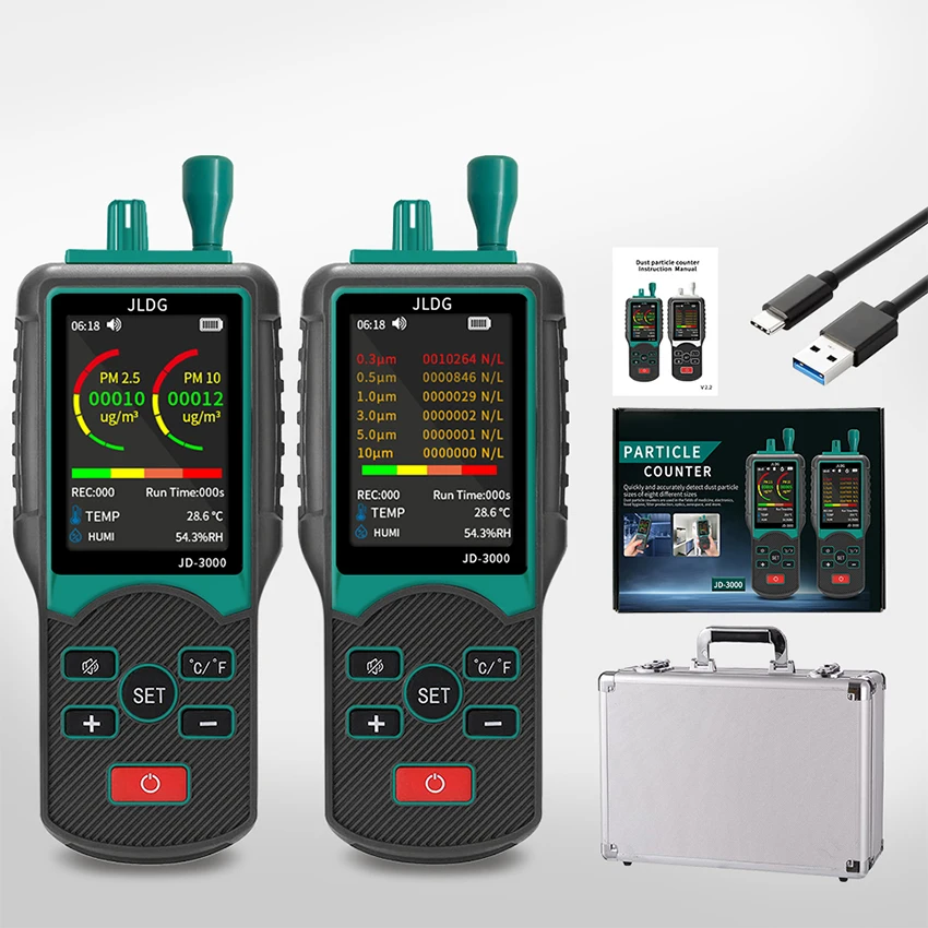 Particle counter PM2.5 PM10 Air quality detector  6- channel Two modes of weighing and counting Clean Laboratory