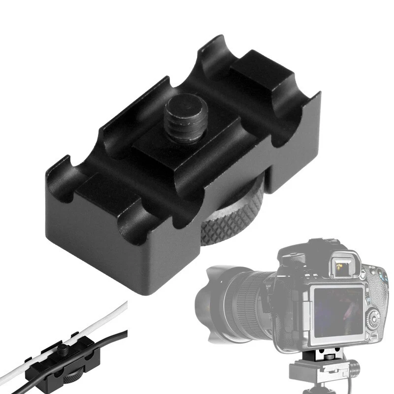 Kabelklemme für Canon 5D3 5D4 6D2 DSLR-Kamera Kabelhalter Drahtorganisator Spannungsfest Online-Aufnahme Kabelhalterung
