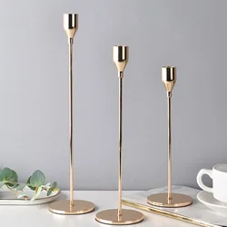 Home Decor Candle Holders Wedding Decoration Accessories Candlesticks Candelabro Centerpiece Vintage  Living Room Dining