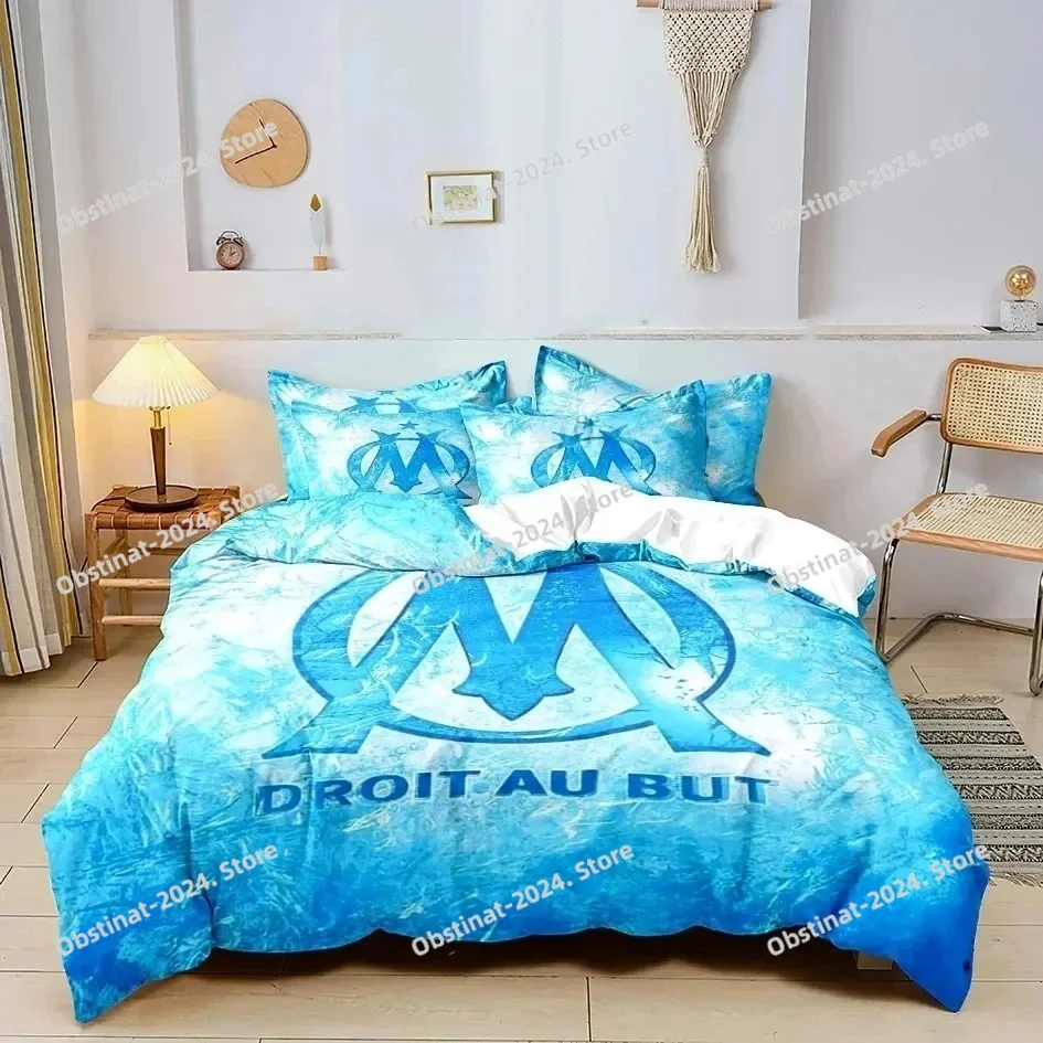

M-marseille Fashion Digital printed Bedding set for Adult and boys bedroom，Duvetcover Pillowcase Double bed full size