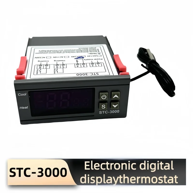 STC-3000 Digital Temperature Controller Thermostat Thermoregulator Temperature Sensor Relay Heating Cooling Incubator STC3000