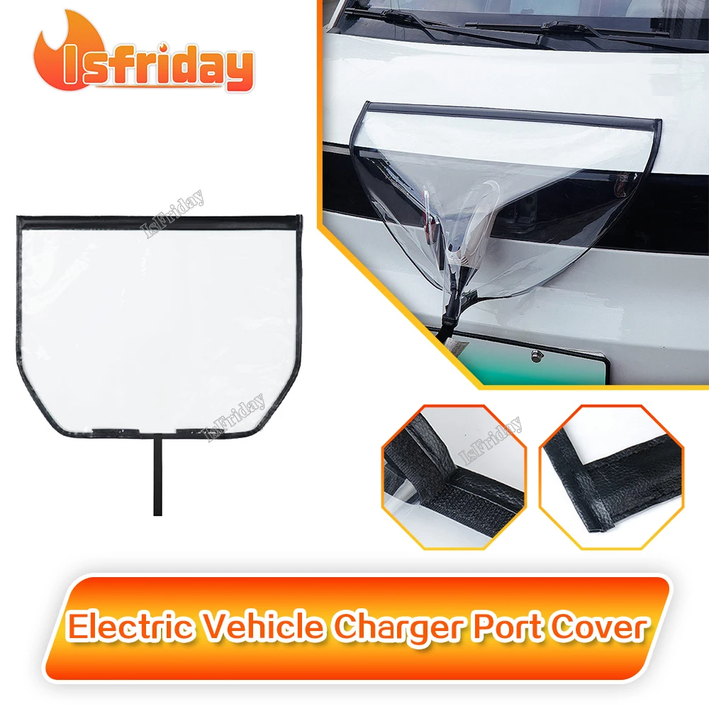 Electric Vehicle Charger Port Cover Charging Waterproof Cover For All New Energy Models Cars