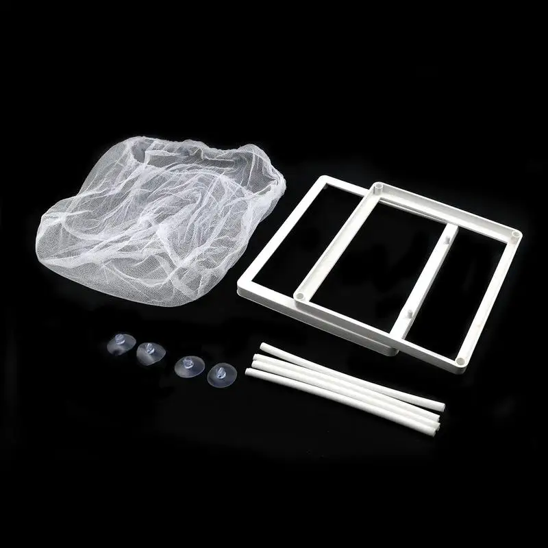 Aquarium Isolation Box Fish Hatchery Net Fish Breeding Isolation Suction Cup Fixed Box Accessory Fish Care Supplies