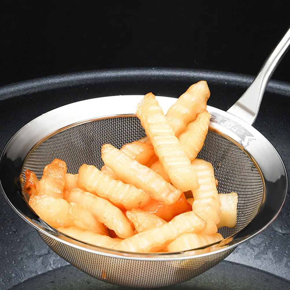 

Stainless Steel Fat Filter Spoon Fine Mesh Skimmer for Kitchen Cooking Frying Oil Strainer Food Grease Filter Colander