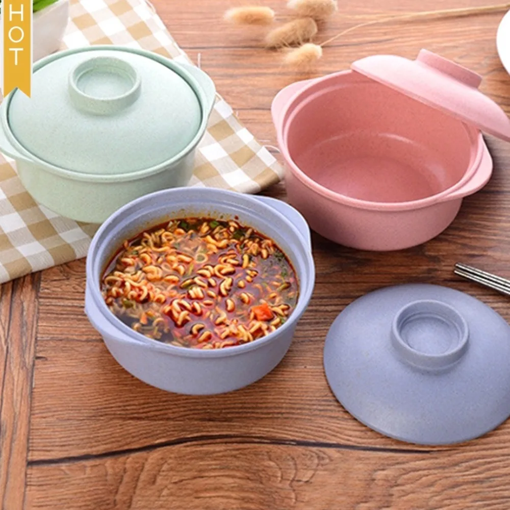 Food Container Instant Noodle Bowls new Healthy Tableware PP Rice Bowls With Lids Environmentally Bowl Tableware