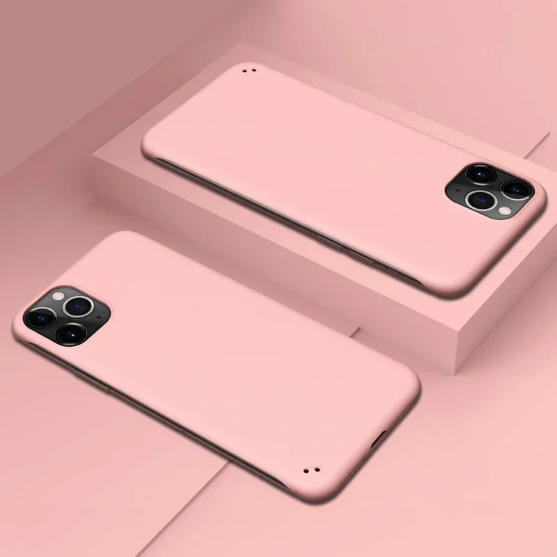 

Slim Frameless Candy Color Case For iPhone 15 14 13 12 Mini 11 Pro XS Max XR X 8 7 Plus SE 2022 2020 Plastic Hard Back Cover T03