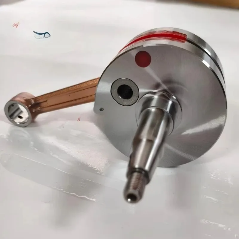 Cigüeñal Reforzado de Alto Rendimiento para Motocicletas AX100 AX115 Rojo, Cigüeñal AX100 AX115 para Carreras y Uso Diario