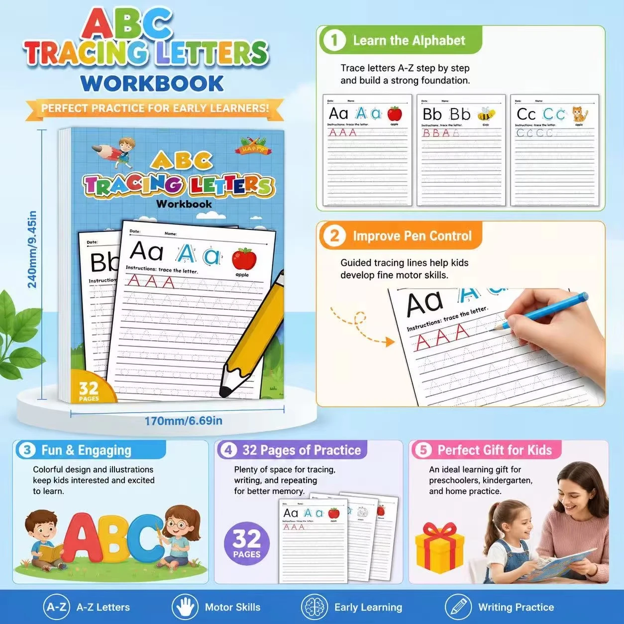 Quaderno di esercizi per l'alf - Learning Workbook Preschool recensione e prezzo
