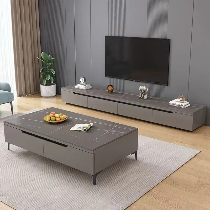 

#Luxury Modern TV Stand Coffee Table Drawer Contemporary Luxury TV Unit Cabinets for Living Room Farmhouse Apartment Furniture