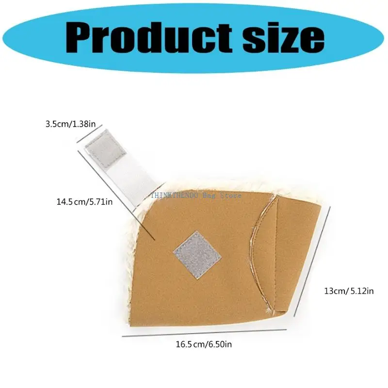 340D Cushioned Heel Protectors Pads Nonslip Base Winter Foot Warmth Solution Foot Cushions For Pressure Bed Sores