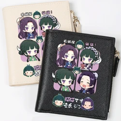 The Apothecary Diaries portafoglio Anime Figure Maomao Kawaii Card Bag Short Zipper Printed Pu Leather portamonete regalo per ragazza donna