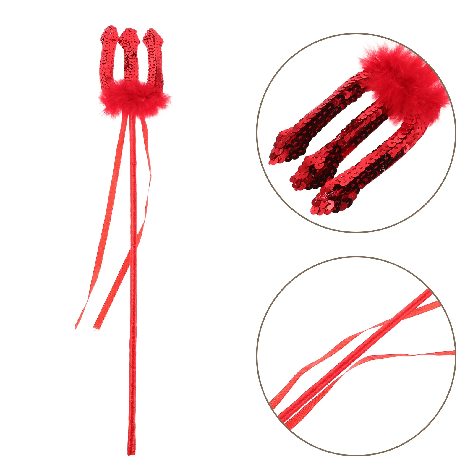 

Halloween Stick Cosplay Accessory Accessories Costume Trident Demon Fork Adult Aldult