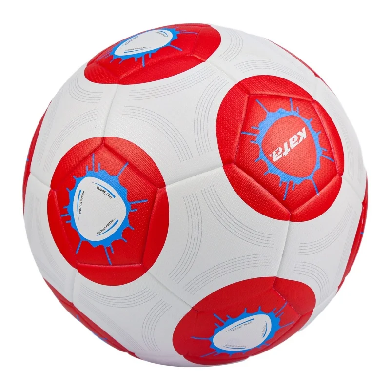 Penjualan Langsung Pabrik Aiju Logo Kustom Ukuran 5 Bola Sepak Latihan Desain Baru Kulit PU Bola Sepak Untuk Remaja Dan Dewasa