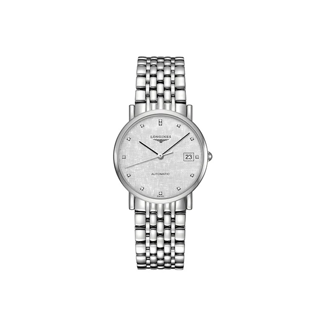 LONGINES Boya Collection Automatic Mechanical Movement 30m Waterproof Men's Watches Watch 34.5mm Silver Dial L4.809.4.77.6