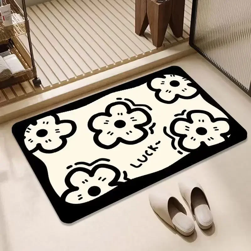 

Fashionable diatomaceous earth bathroom entrance absorbent foot mat, kitchen entrance anti fouling and anti slip foot matS, hou