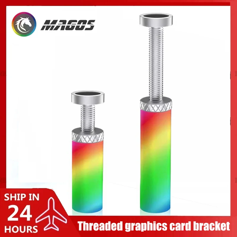 ARGB GPU Bracket 5V 3Pin Universal Graphics Card Brace Support 5-12cm Adjustable Telescopic Rotary Stand GPU Video Card Holder