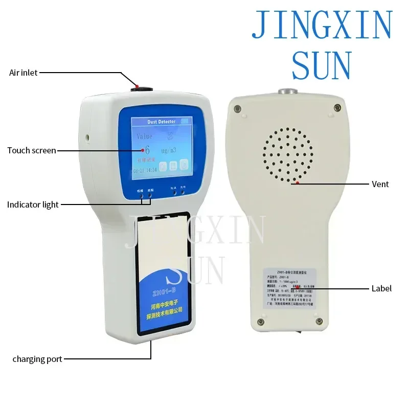 Fixed Laser Real Time Dust Measuring Instrument 1000Ug/M3 1000Mg/M3 Air Pollution Monitoring Station Dust Detector