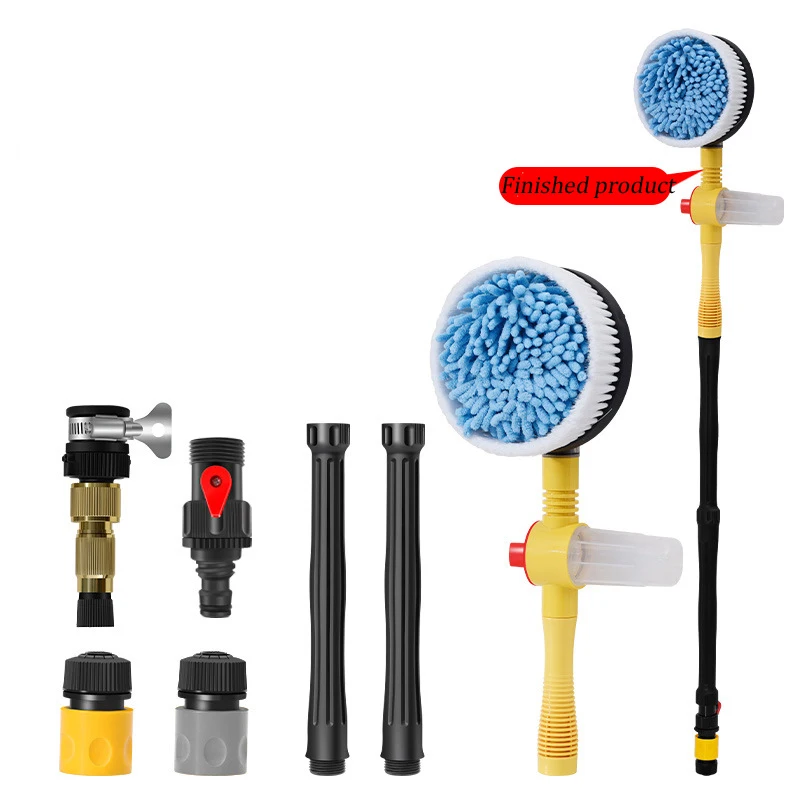Microfiber 360 Degree Car Wash Brush Set With Long Handle Multi-Function Shower Cleaning Mop