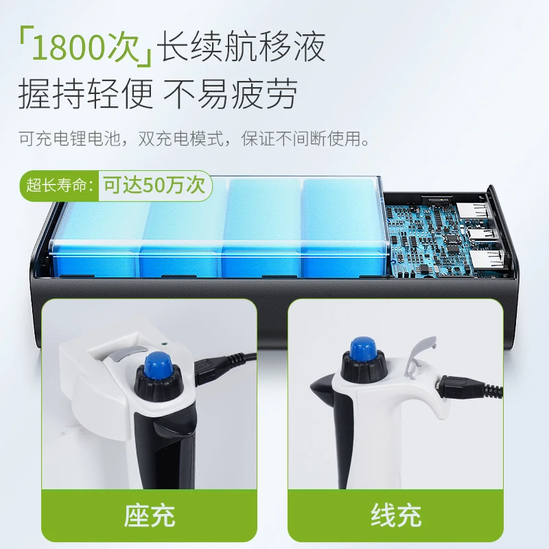 Electric Multi-channel Pipette Discovery-8E + Laboratory Electric Continuous Eight-channel Pipette - view 4