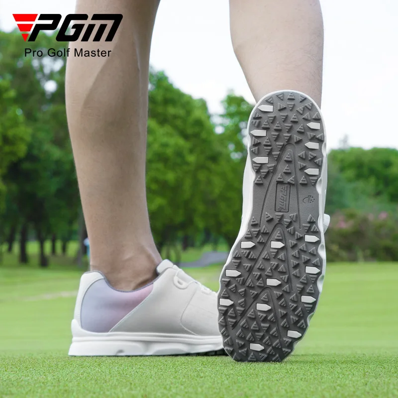 

PGM Golf Shoes Anti-Slip Spikes Waterproof Knob Lacing Mens Sports Shoes