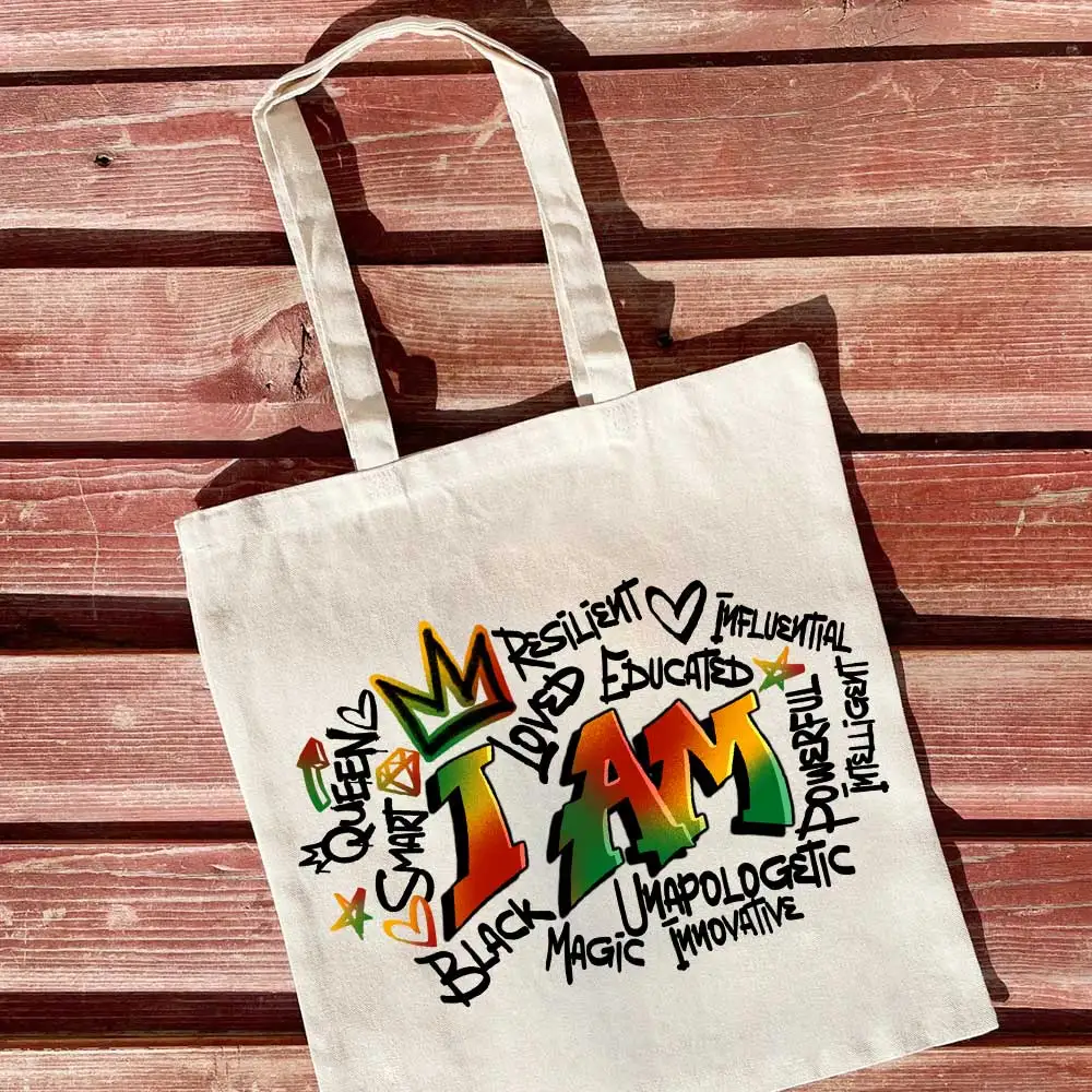 Juneteenth Woman Iron-on Transfer For Clothing DIY A-Level Washable T-shirts Thermal Stickers I Am Black Woman Patches Appliqued