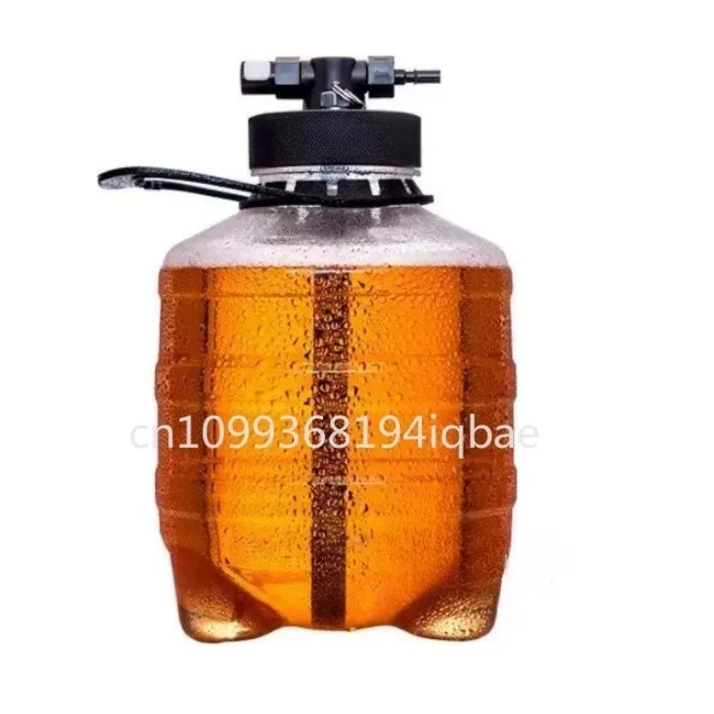 3.8LPET Plastic Thickened Sealed Small Beer Bucket Beverage Bottle Ice Bucket With Lid In Stock