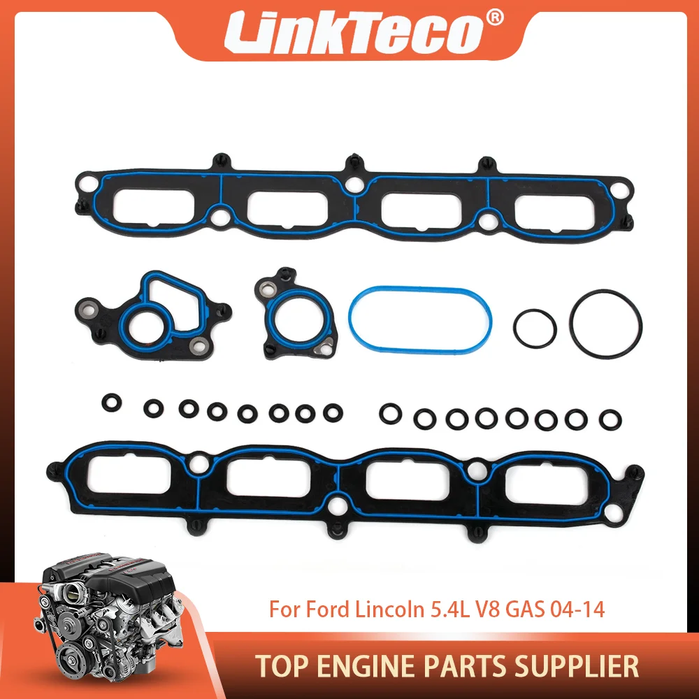 

Engine Parts Intake Manifold Gasket Set Fit 5.4 L T V8 GAS For Ford Expediton F150 F-250 Lincoln Navigator 5.4L 04-14 MS96696