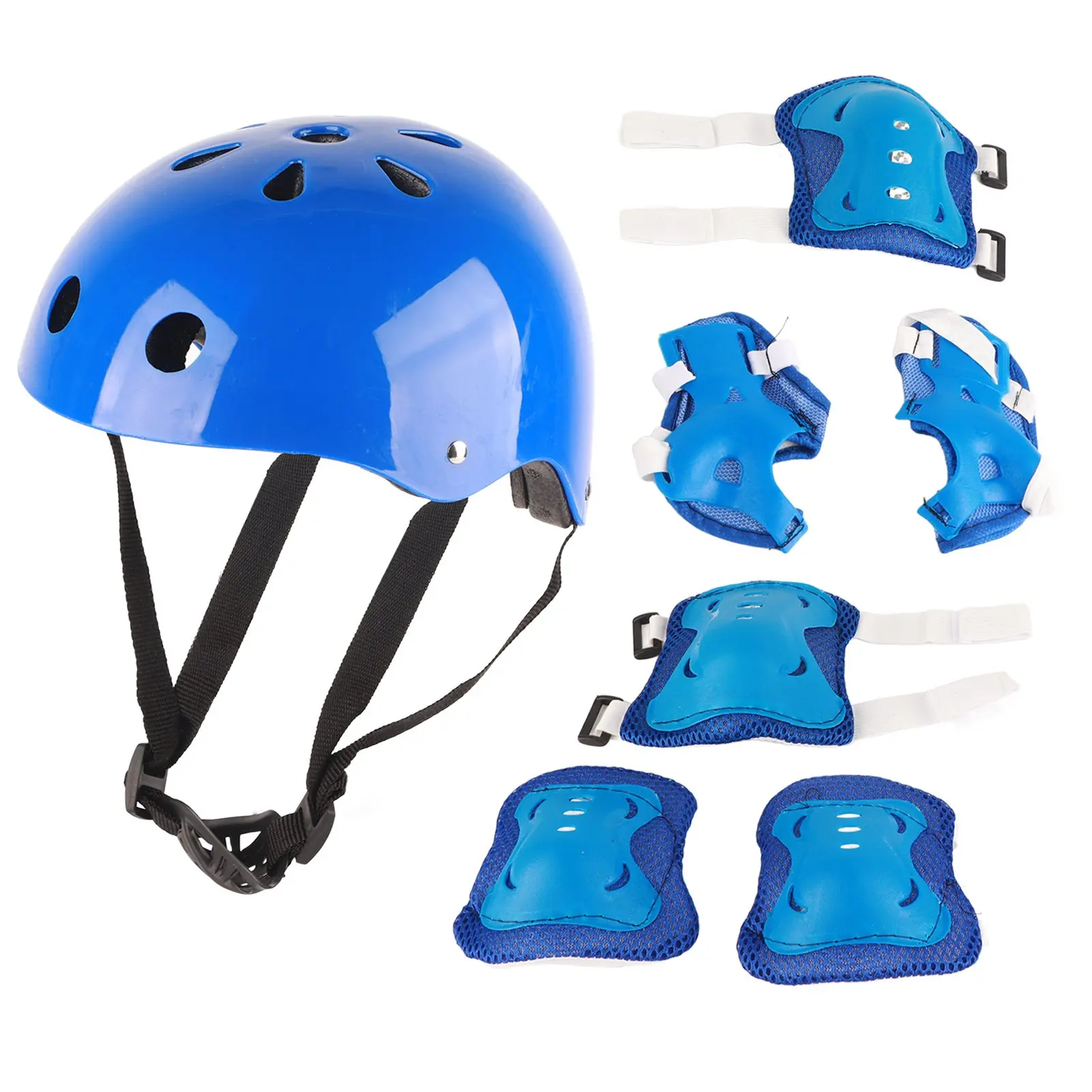 Conjunto de Equipo de Protección para Niños, Casco y Protectores de Espuma para Codos y Rodillas, para Patinetes, Monopatines y Patines de Ruedas