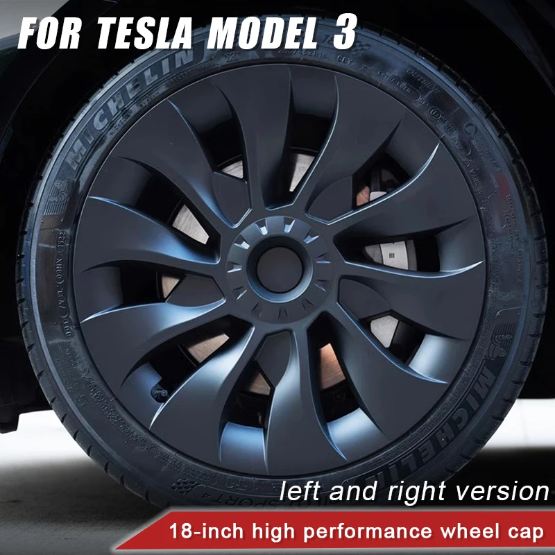 4PCS Wheel Cover for Tesla Model 3 18 Inch Performance Automobile Replacemen Hubcaps Full Rim Cover Car Accessories 2018-2023