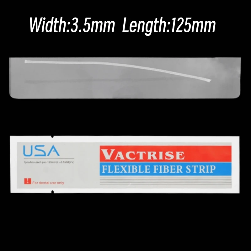 6Pcs Dental Flexible Faser Streifen Glas Schiene Licht Heilung Verbund Harz Bonding Klebstoff Geflochtene Sticks Kieferorthopädische Retainer – Detail 3