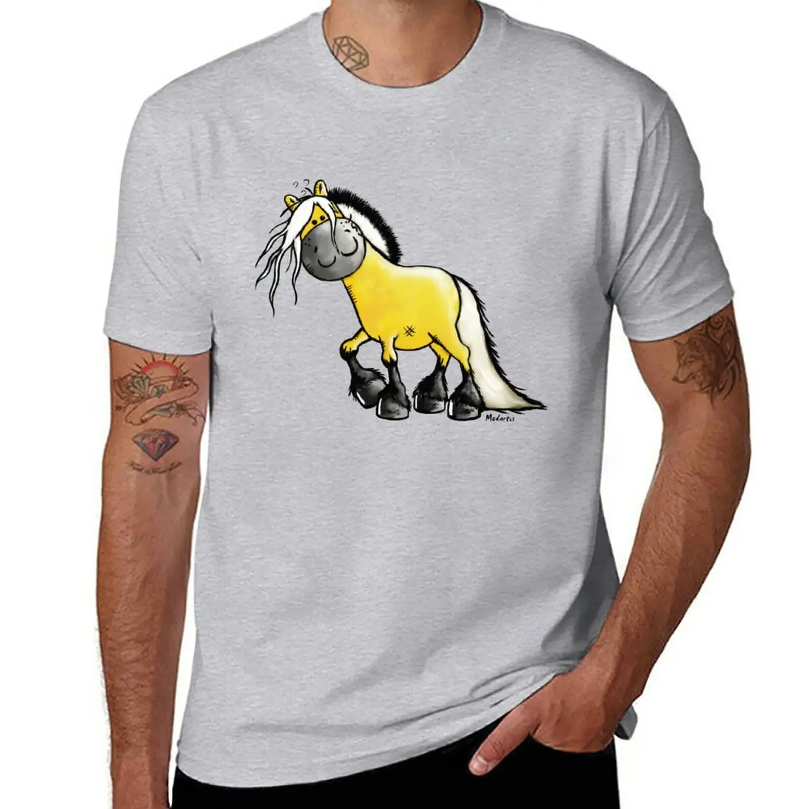 Norwegian Fjord Horse T-Shirt summer clothes blacks men t shirt