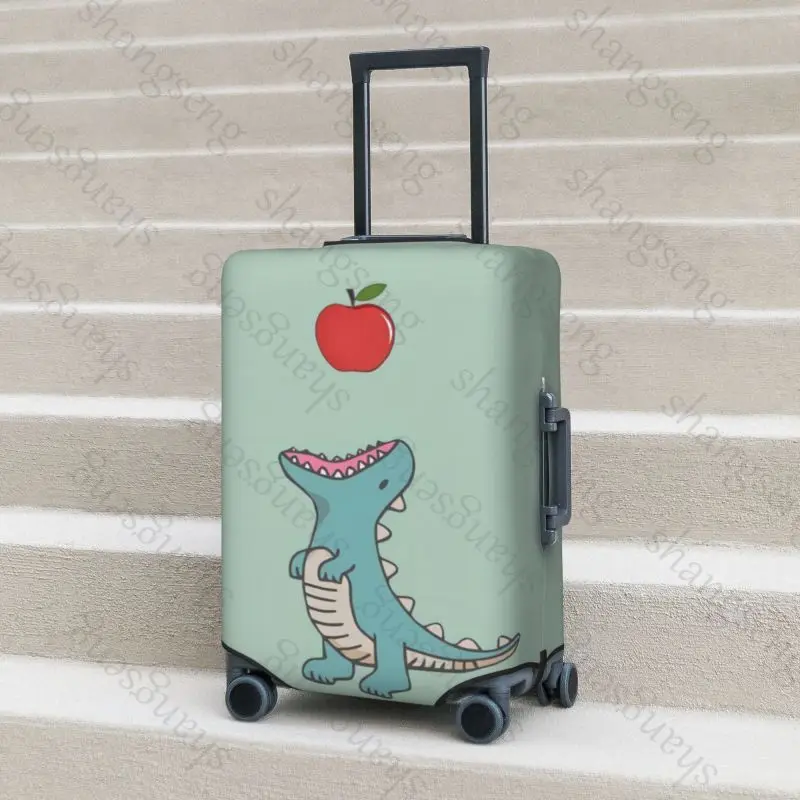 Dinosaur cartoon cute Print Thick Elastic Luggage Protective Cover Zipper Suit For Bag Suitcase Covers Trolley Cover Travel