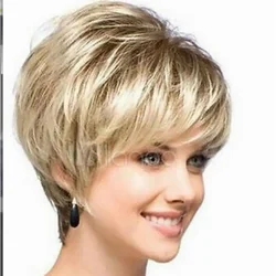 Wig New Sexy Ladies Short Blonde Natural Hair Wigs