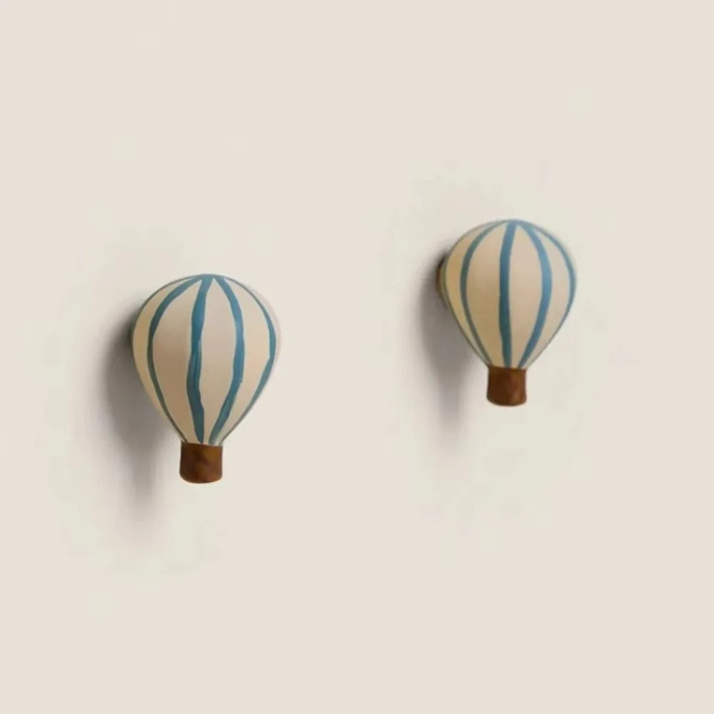2PCS European Creative Balloon Ceramic Wall Hanging Cabinet Door Handle Bedroom Bathroom Drawer Pull Home Decoration Hardware