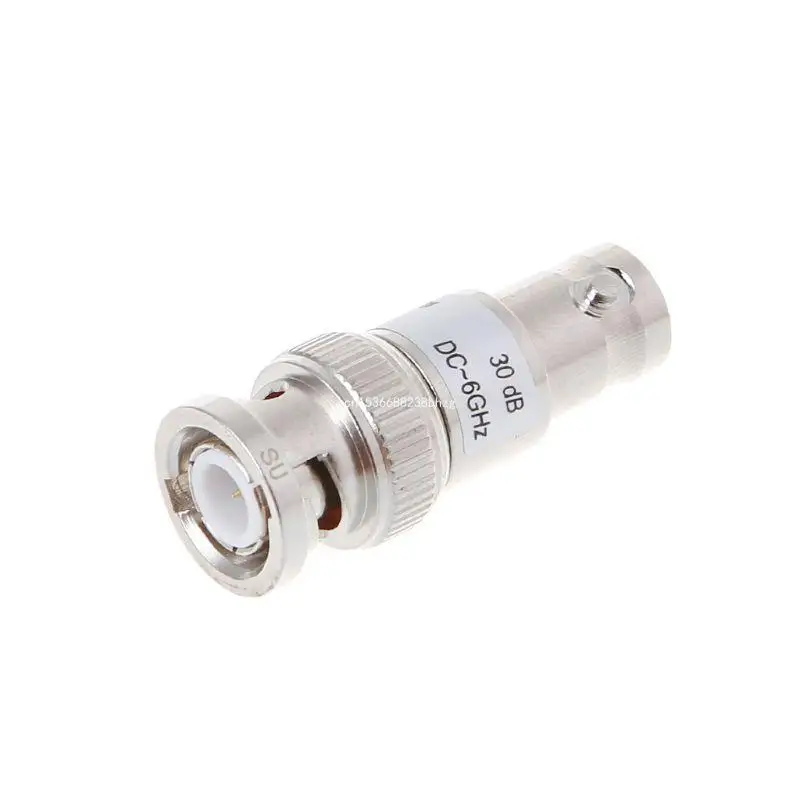 3W BNC Coaxial RF Fixed Attenautor DC-6GHz Straight Adapter ATT:3-30dB Dropship