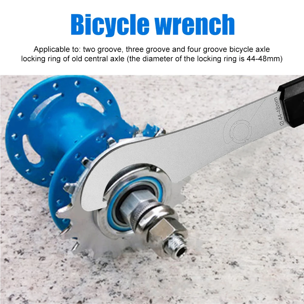 

BIKERSAY Portable Bike Bottom Bracket Tail Lock Ring Hook Wrench Stainless Steel Bicycle Repair Wrench Maintenance Repair Tools