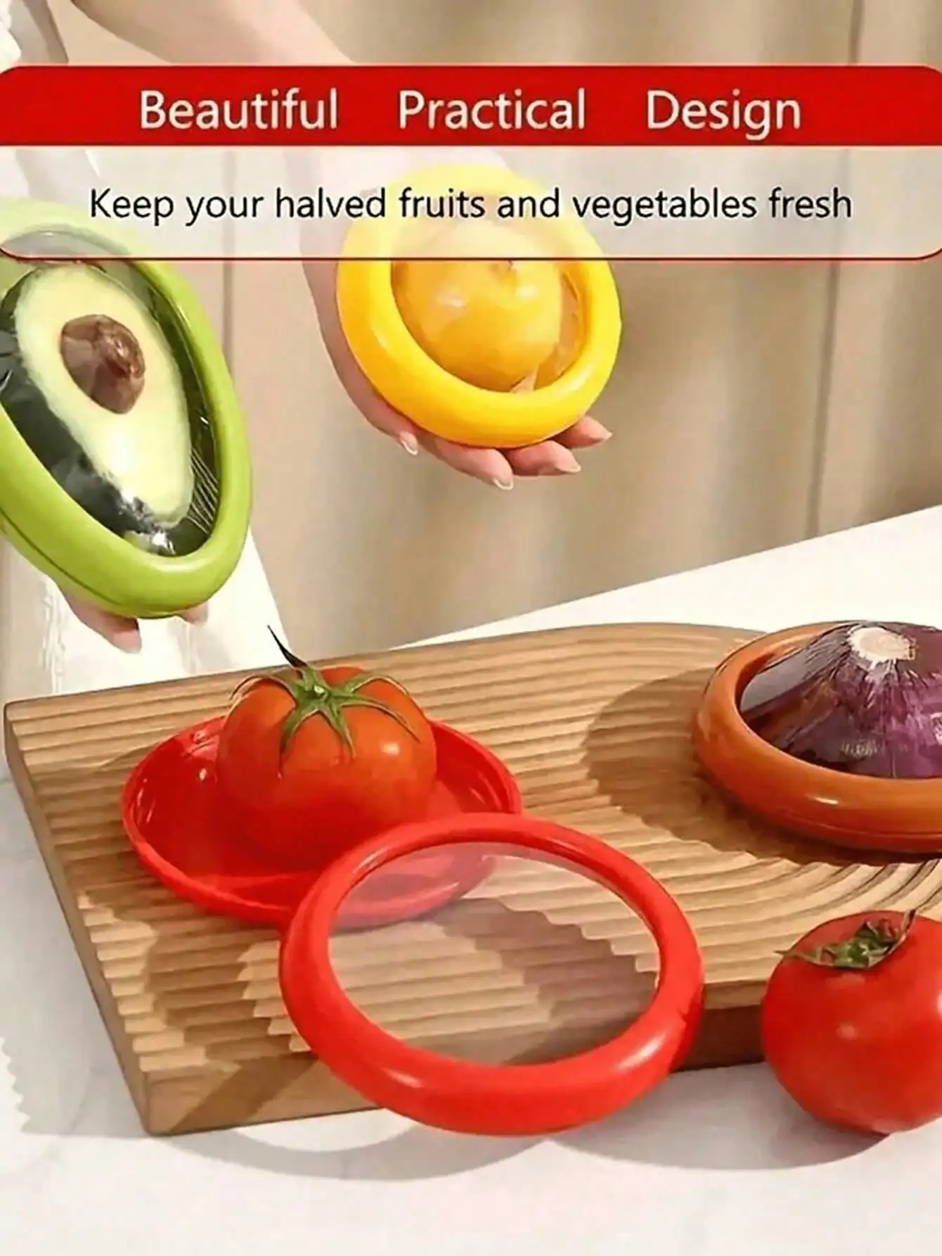 4pcs Reusable And Durable Kitchen Accessory For Preserving Freshness Fruit And Vegetable Anti-Oxidation Storage Box