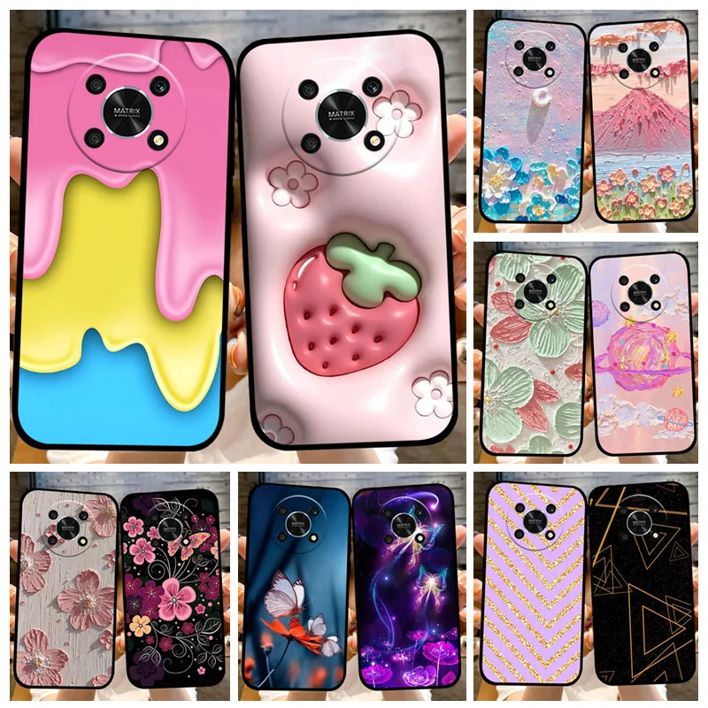 

For Honor Magic4 Lite Case Cute Cartoon Luxury TPU Soft Silicone Phone Shell For Huawei Honor Magic 4 Lite 5G Fundas Coque Cover