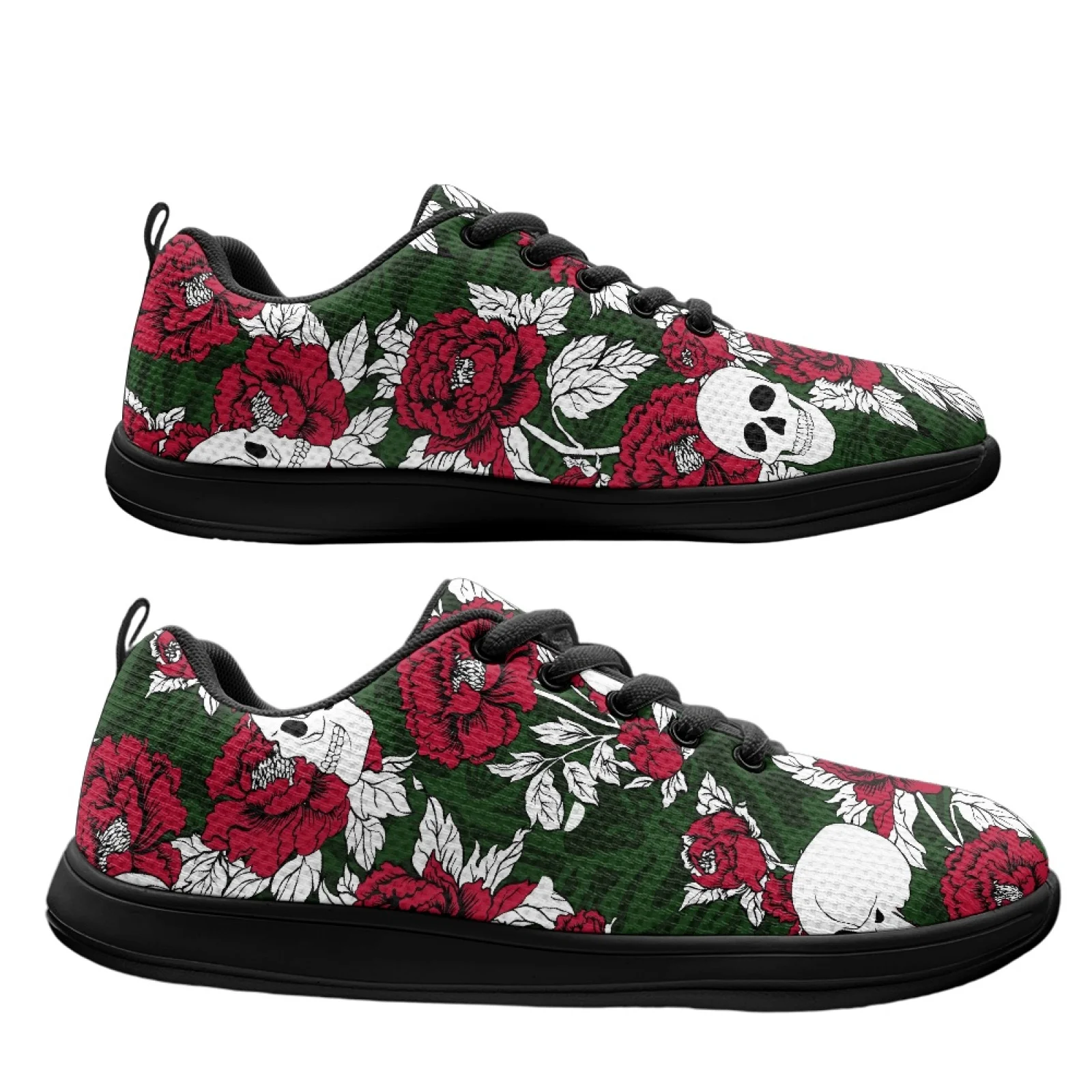 PENSTROLL Non-Slip Walking Shoes Quick Dry Barefoot Shoes for Running Mens Rose Pattern
