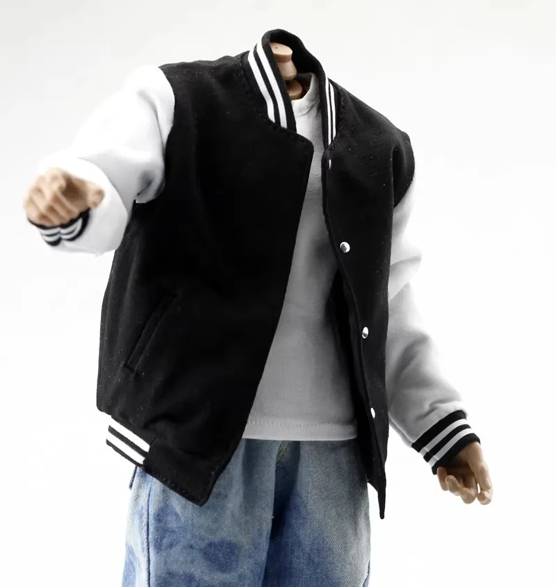 1/6 Scale Male Loose Casual Baseball Clothes Fashion Street Coat Jackets for 12in Action Figure Body Model Toys