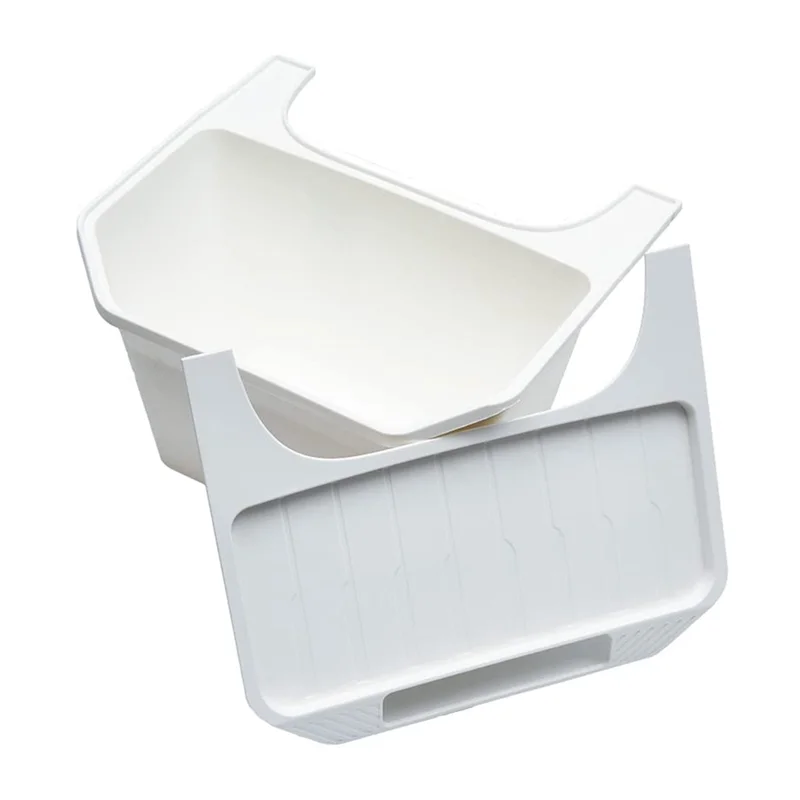 

Для Tesla Model Y 2020-2023 органайзер на задней центральной консоли за сиденьем, держатель для салфеток в секунду/корзина для хранения/мусорный бак