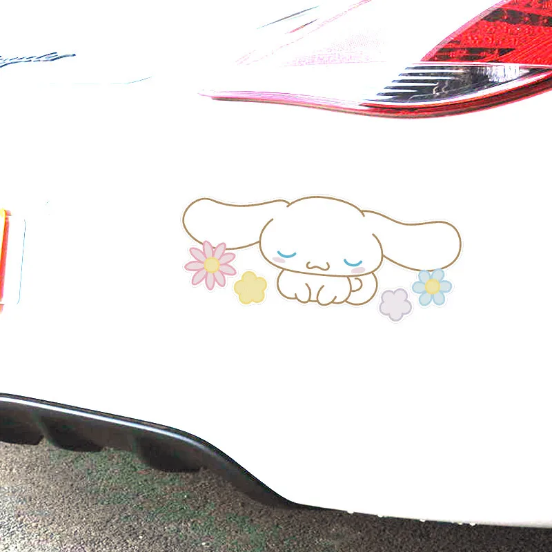 Sanrio Kawaii Stickers Cinnamoroll Car Scratch Decorative Stickers Body Beautification Stickers Children\'s Toys Birthday Gift