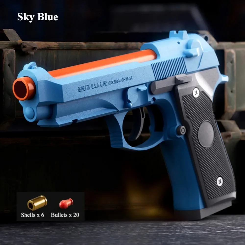 Sig17 bala macia arma de brinquedo jogar escudo airsoft lançador modelo esportes ao ar livre cs jogo tiro brinquedo presente aniversário para crianças presente