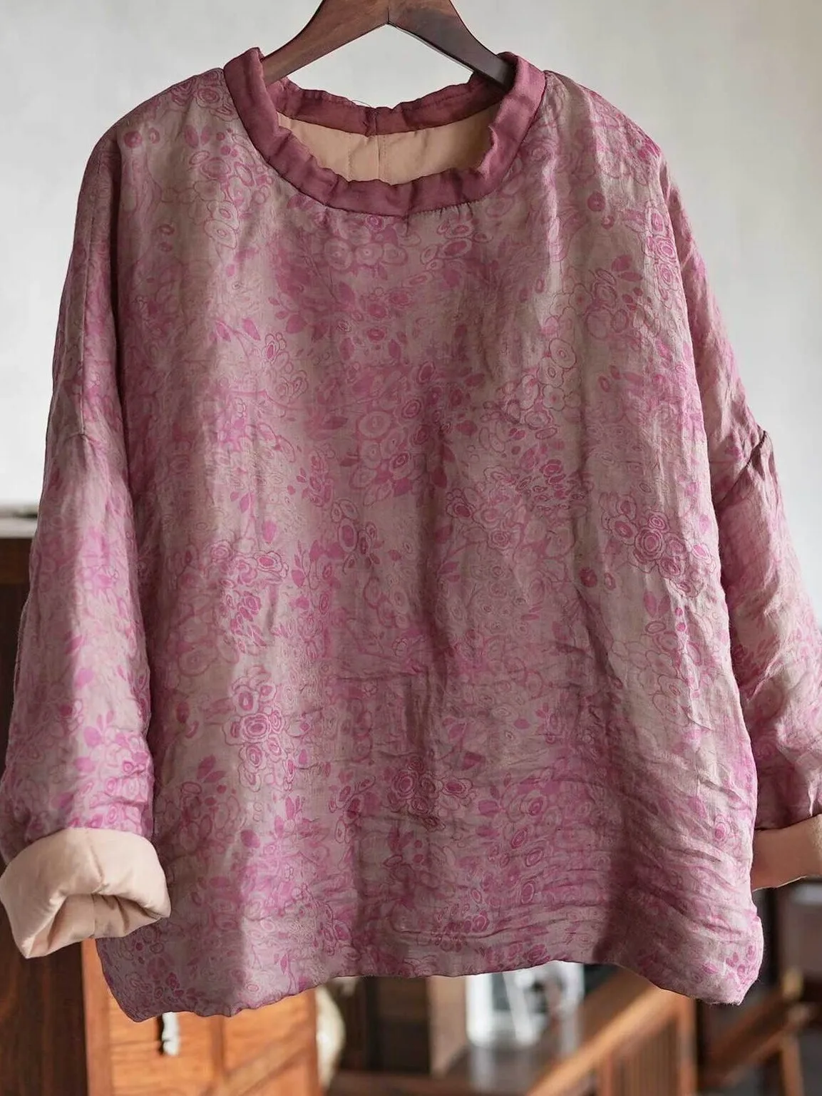 

Новая модная женская одежда: художественная куртка из смесового льна и хлопка с цифровым принтом для осени и зимы