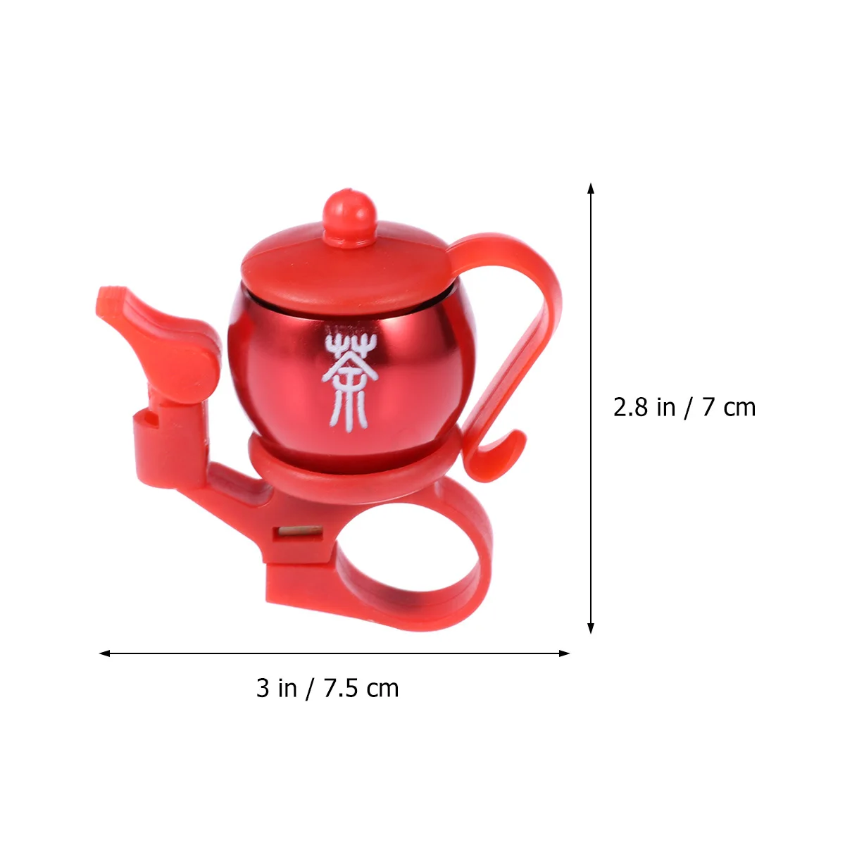 Loud Mini Teapot Bell Red Mountain Bike Lightweight Cycling Safety Ring Horn Accessories Mountain Bike Bell Horn
