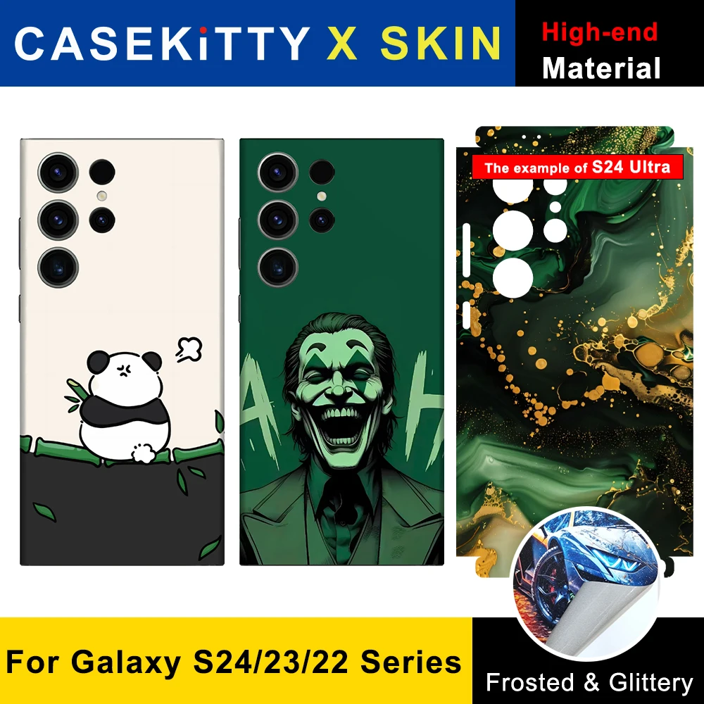 

CASEKiTTY Skin For Samsung Galaxy S24 Ultra Sticker S23 Ultra Back Film S22 Plus Protective Decal Wrap Thin Back Cover Protector