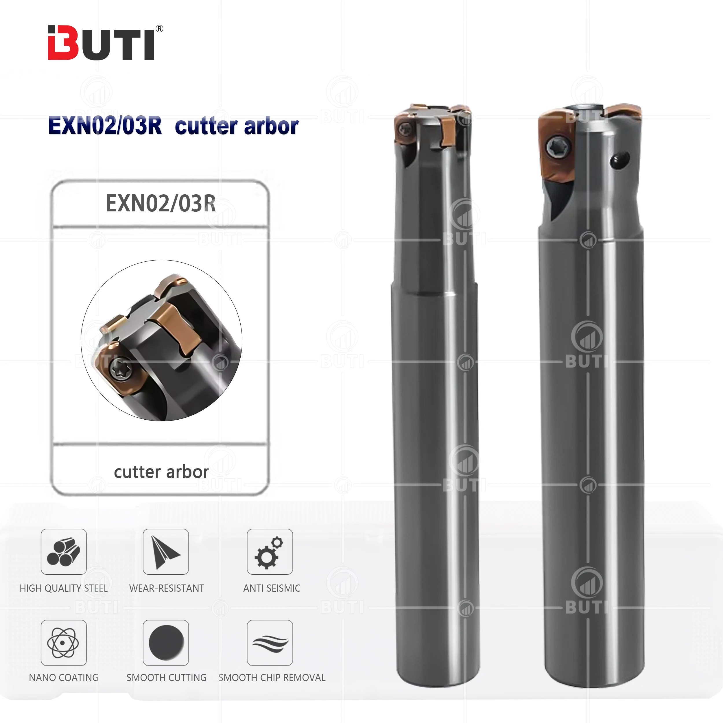 

EXN02R EXN03R CNC Lathe Fast Forward Give Milling Cutters Pole LNMU0202 LNMU0303 Milling Insert Hard Alloy Blades Cutting Tools