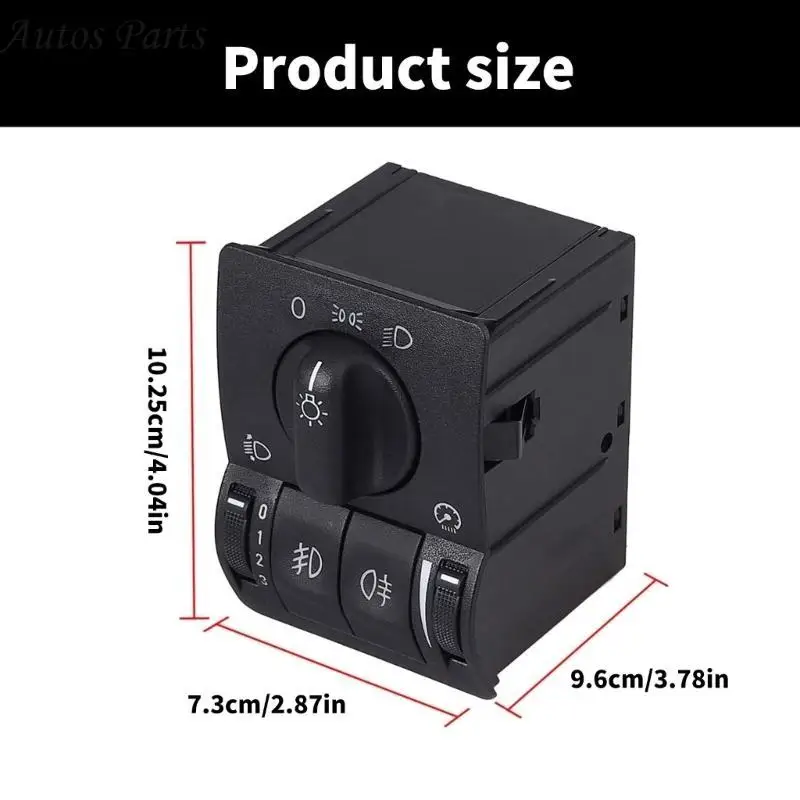 57BA Replacement Main Light Head Lamp Control Switch Auto Accessory Headlight Fog Lamp Main Light Switch Control for 95-03