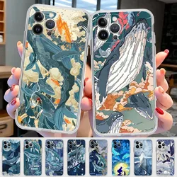 Killer Whale Phone Case For IPhone 15 8 7 6 6S Plus X SE 2020 XR XS 14 11 12 13 Mini Pro Max Mobile Case