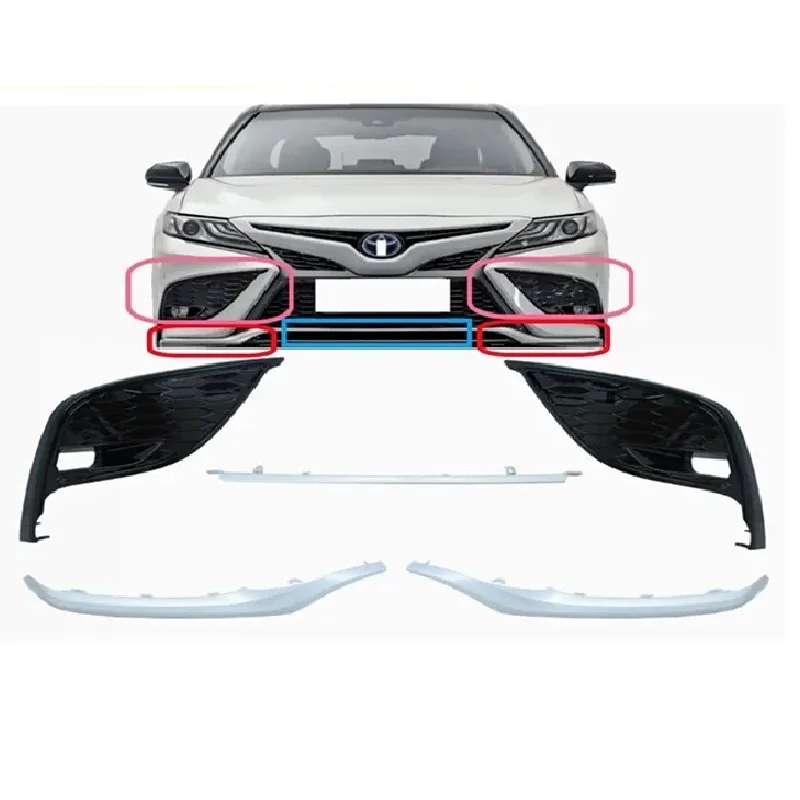 

Front bumper grille decorative strip FOR TOYOTA Camry 8th XV70 2021 2022 2023 Sports version